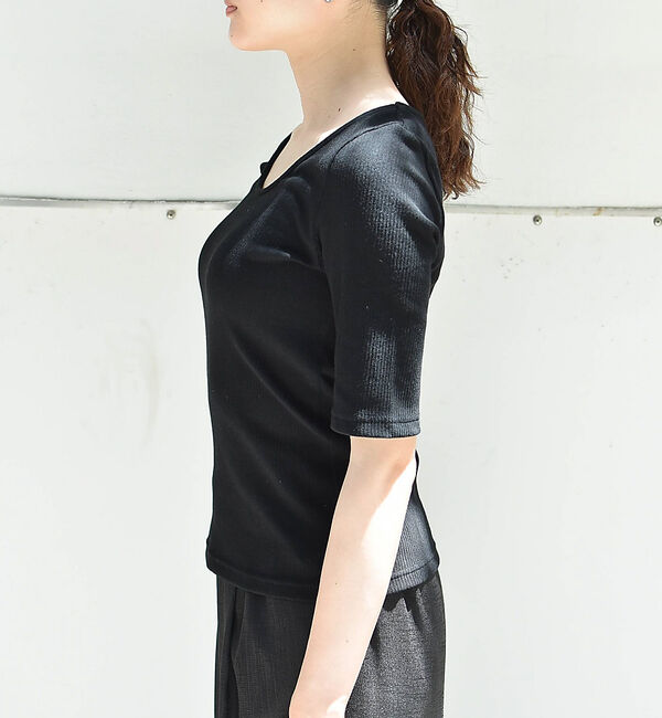 qualite「ランダムテレコTシャツ」|Tシャツ・カットソー|