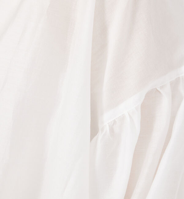 qualite「シアーフリルブラウス」|シャツ・ブラウス|