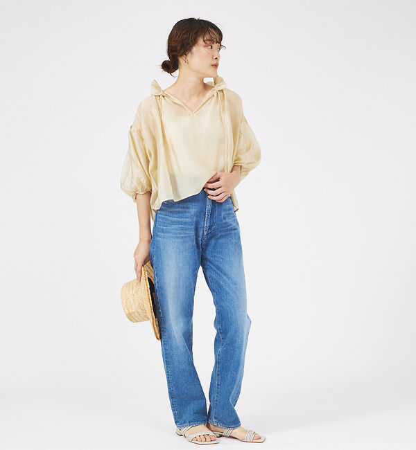 qualite「シアーフリルブラウス」|シャツ・ブラウス|