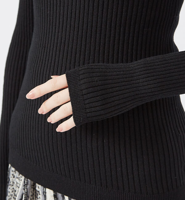 qualite「【日本製/2024AW】シームレスタートルニット」|ニット・セーター|