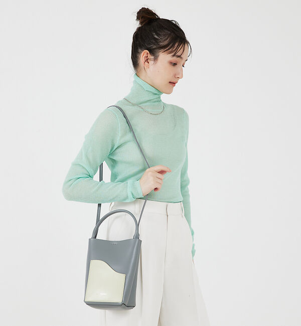 qualite「シャイニーリブニット」|ニット・セーター|