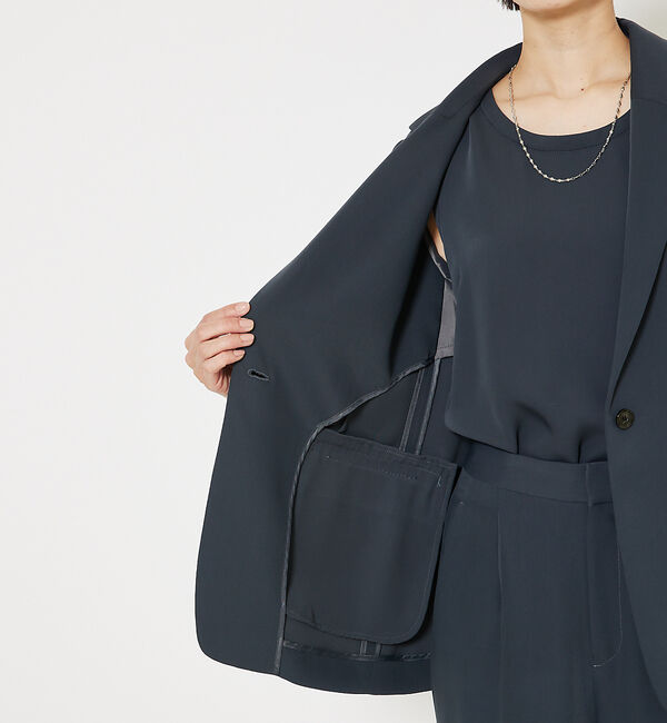 qualite「トルコサテンジャケット」|テーラードジャケット|