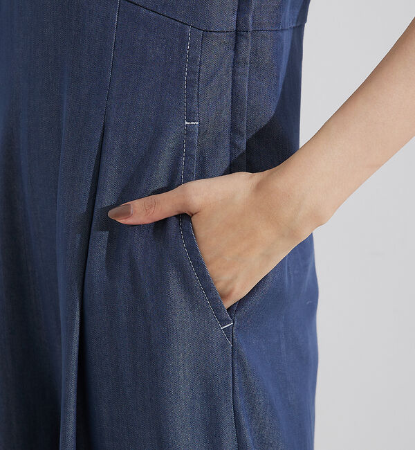 qualite「テンセルデニムオールインワン」|オールインワン|