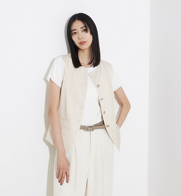 qualite「ウォッシャブルニットT」|Tシャツ・カットソー|