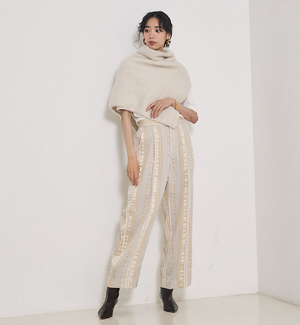 qualite「【セットアップ対応】キュプラストライプパンツ」|その他|