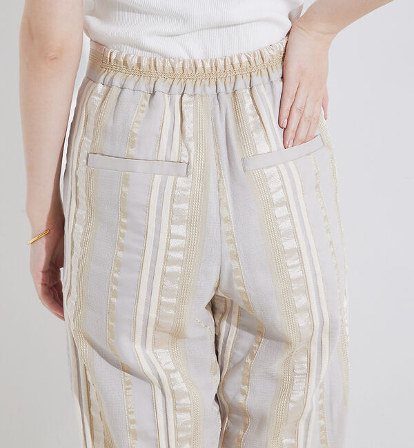 qualite「【セットアップ対応】キュプラストライプパンツ」|その他|