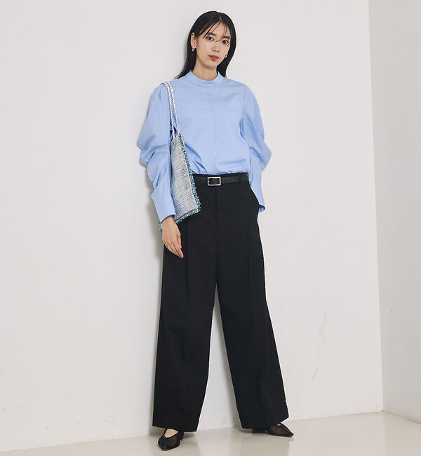 qualite「TCツイルWループタックワイドパンツ」|その他|