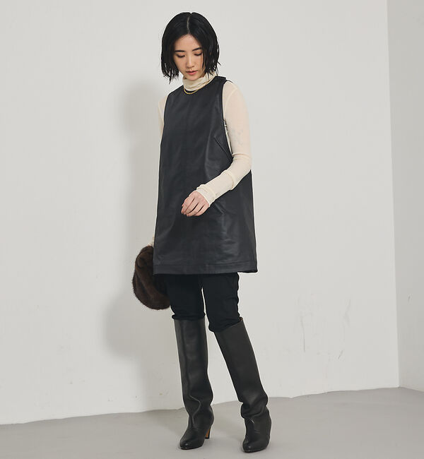 qualite「レザーライクフレアージレ」|ワンピース|