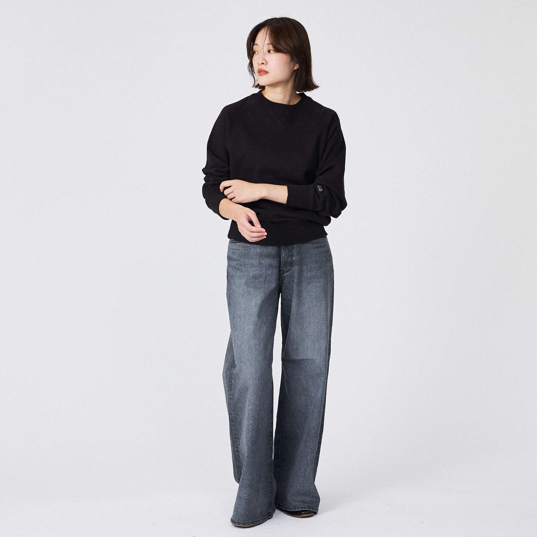 qualite「【YANUK】KATE (Loose Buggy) ワイドデニム」|デニム|