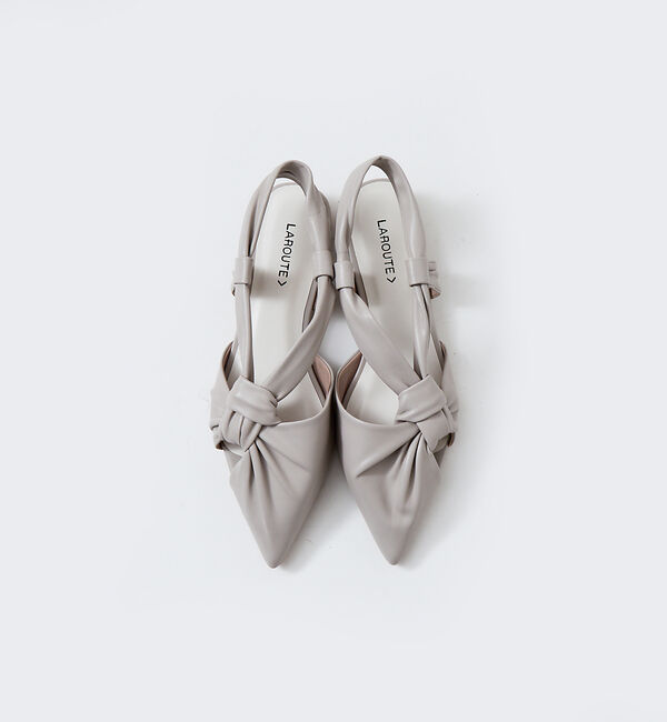 AU BANNISTER「【LAROUTE】ソフトツイストスリングバックパンプス」|パンプス|