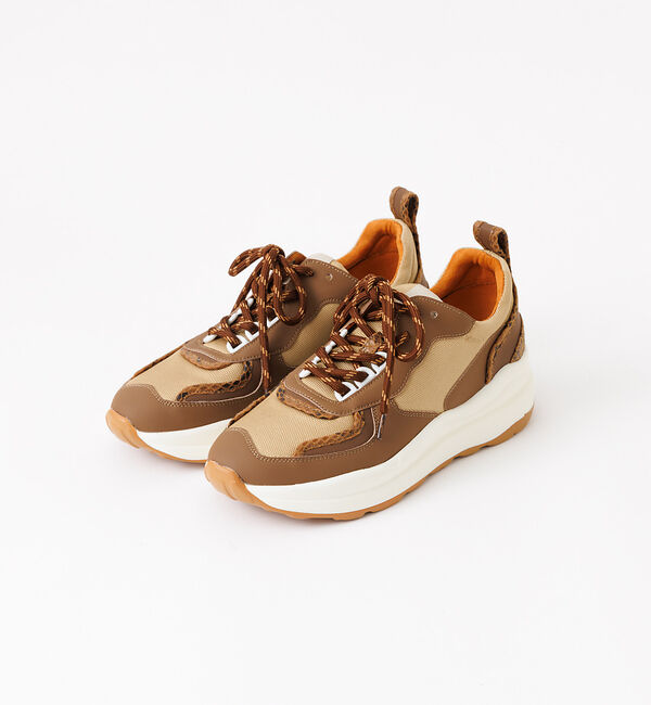 AU BANNISTER「配色ボリュームスニーカー」|スニーカー|ブラウン