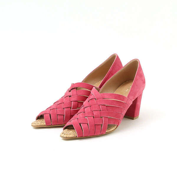 AU BANNISTER「デザインメッシュパンプス」|サンダル|ピンク