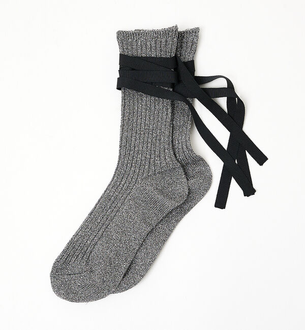 AU BANNISTER「●FAKUI リボンソックス(ラメ)」|その他|