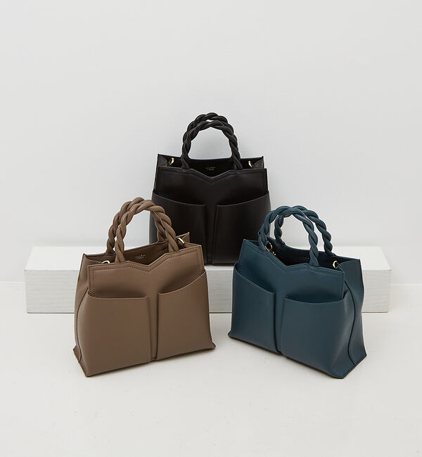 LOWELL things「Twiste/ダブルポケット2WAYトート M」|ショルダー・メッセンジャー|