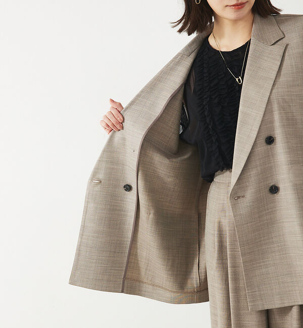 abahouse mavie「【セットアップ対応】リネンライクベスト」|ベスト・ジレ|