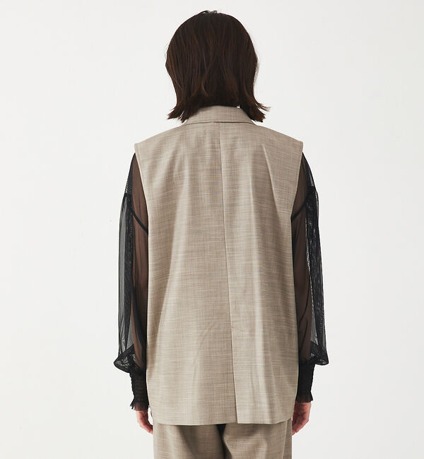 abahouse mavie「【セットアップ対応】リネンライクベスト」|ベスト・ジレ|