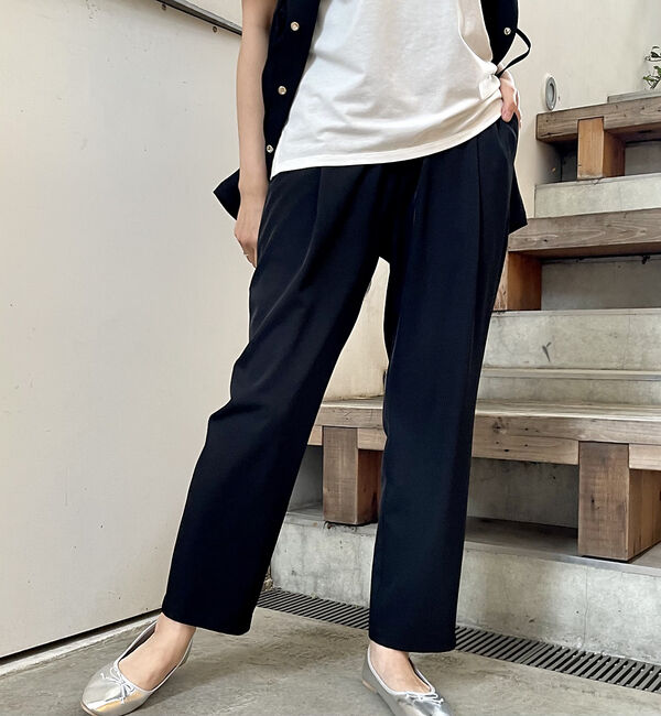 abahouse mavie「【セットアップ対応】クールタッチサテンゆるテーパードパンツ」|その他|