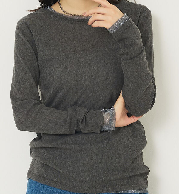 abahouse mavie「ソフトチュールロンT」|Tシャツ・カットソー|