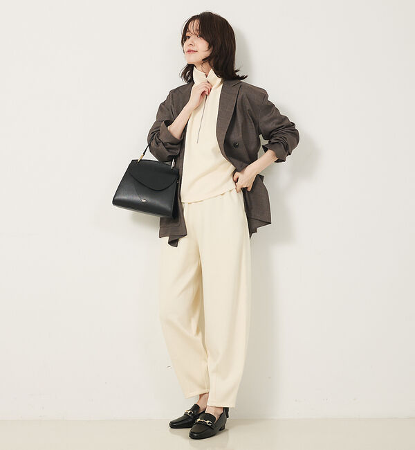 abahouse mavie「【WEB Domani掲載/CanCam掲載】ライトダンボールカーブパンツ」|その他|