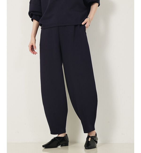 abahouse mavie「【WEB Domani掲載/CanCam掲載】ライトダンボールカーブパンツ」|その他|ダークネイビー