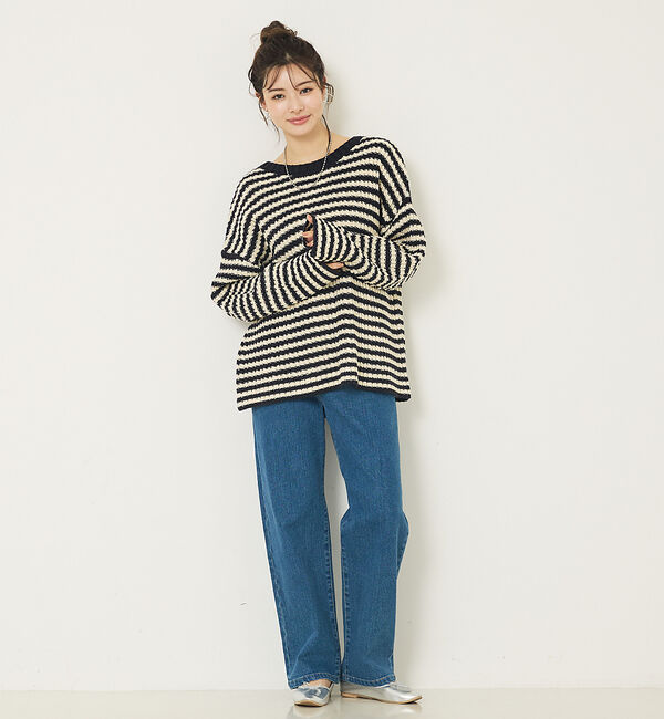 abahouse mavie「ローゲージ2WAYニット」|ニット・セーター|