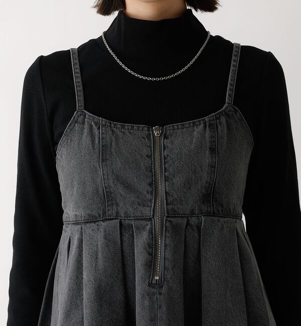 abahouse mavie「ウォッシュドデニムキャミ/レイヤード/バックリボン/春服/夏服【予約】」|キャミソール|