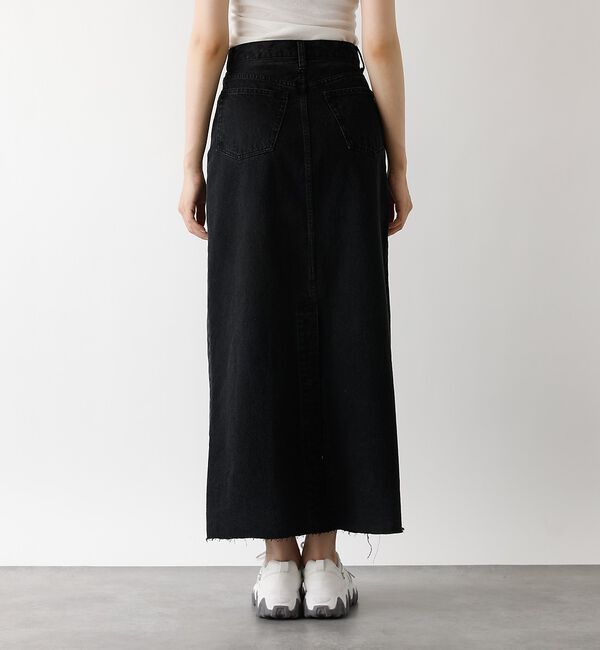 abahouse mavie「【前後スリット】Aラインデニムロングスカート/ハイウエスト/スタイルアップ/春服」|スカート|