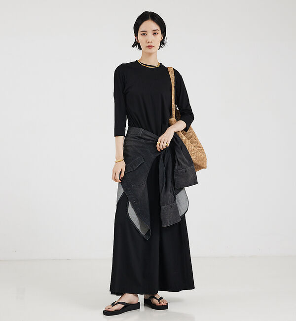 The Store by C' 「【COCUCA】NEWジャージワンピース」|ワンピース|ブラック