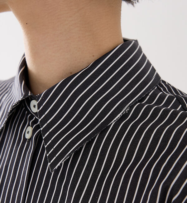 The Store by C' 「【TOTEME】STRIPED KIMONO-SLEEVE SHIRTDRESS」|ワンピース|