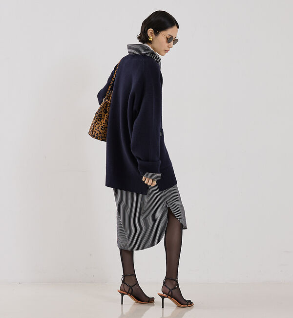 The Store by C' 「【TOTEME】STRIPED KIMONO-SLEEVE SHIRTDRESS」|ワンピース|