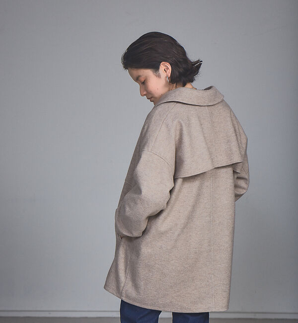 NOMINE「【展開店舗限定】バックフリルカバーオール」|ブルゾン・スタジャン|ベージュ