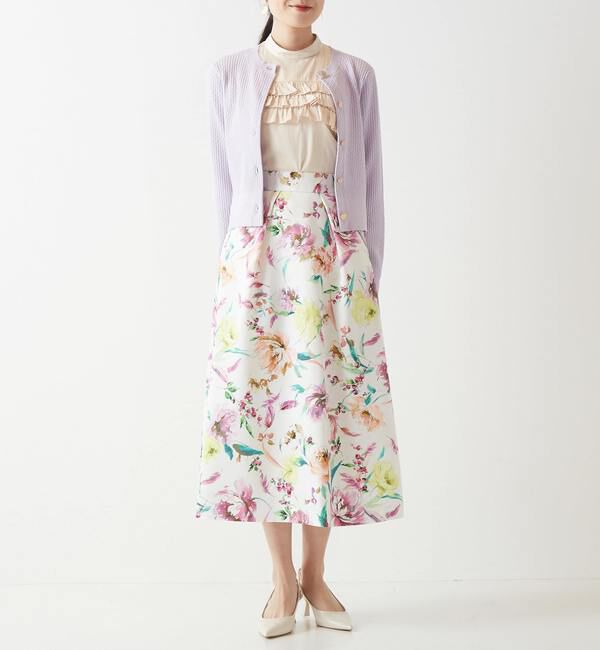 TIARA「ラインフリルブラウス」|シャツ・ブラウス|