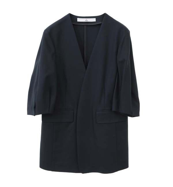 TIARA「パフスリーブジャケット」|ノーカラージャケット|