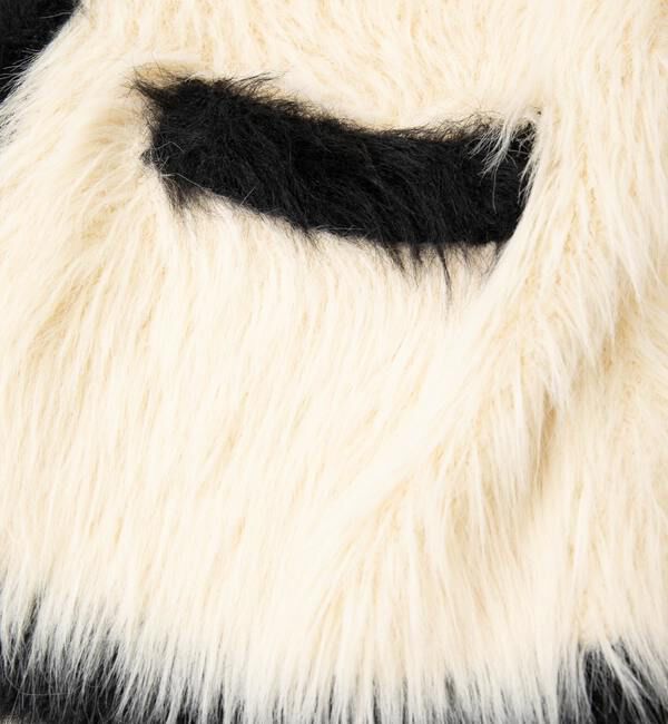 TIARA「フェザーバイカラーニットジャケット」|カーディガン|