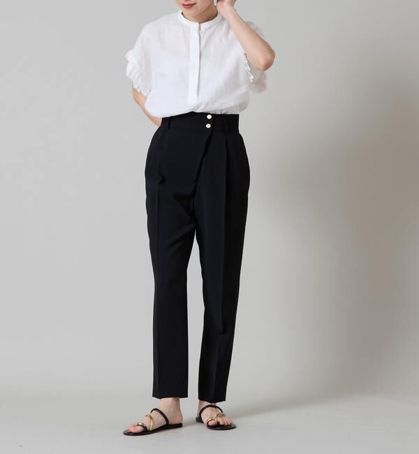 Liesse「リネンフリルスリーブブラウス」|シャツ・ブラウス|