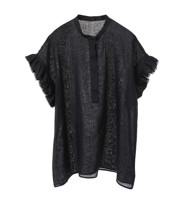 Liesse「リネンフリルスリーブブラウス」|シャツ・ブラウス|