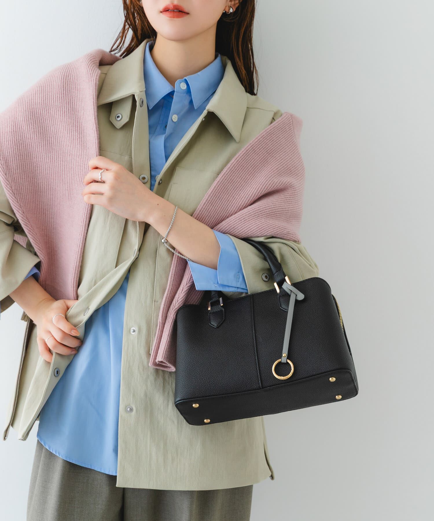 RODE SKO「センターステッチハンドバッグ」|ハンドバッグ|