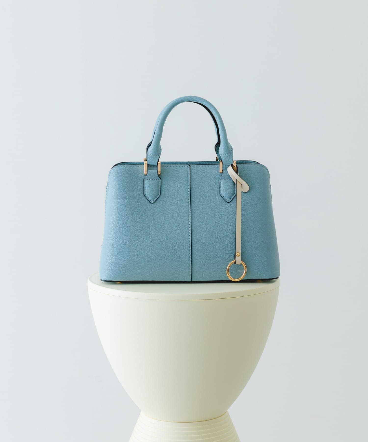 RODE SKO「センターステッチハンドバッグ」|ハンドバッグ|ライトブルー