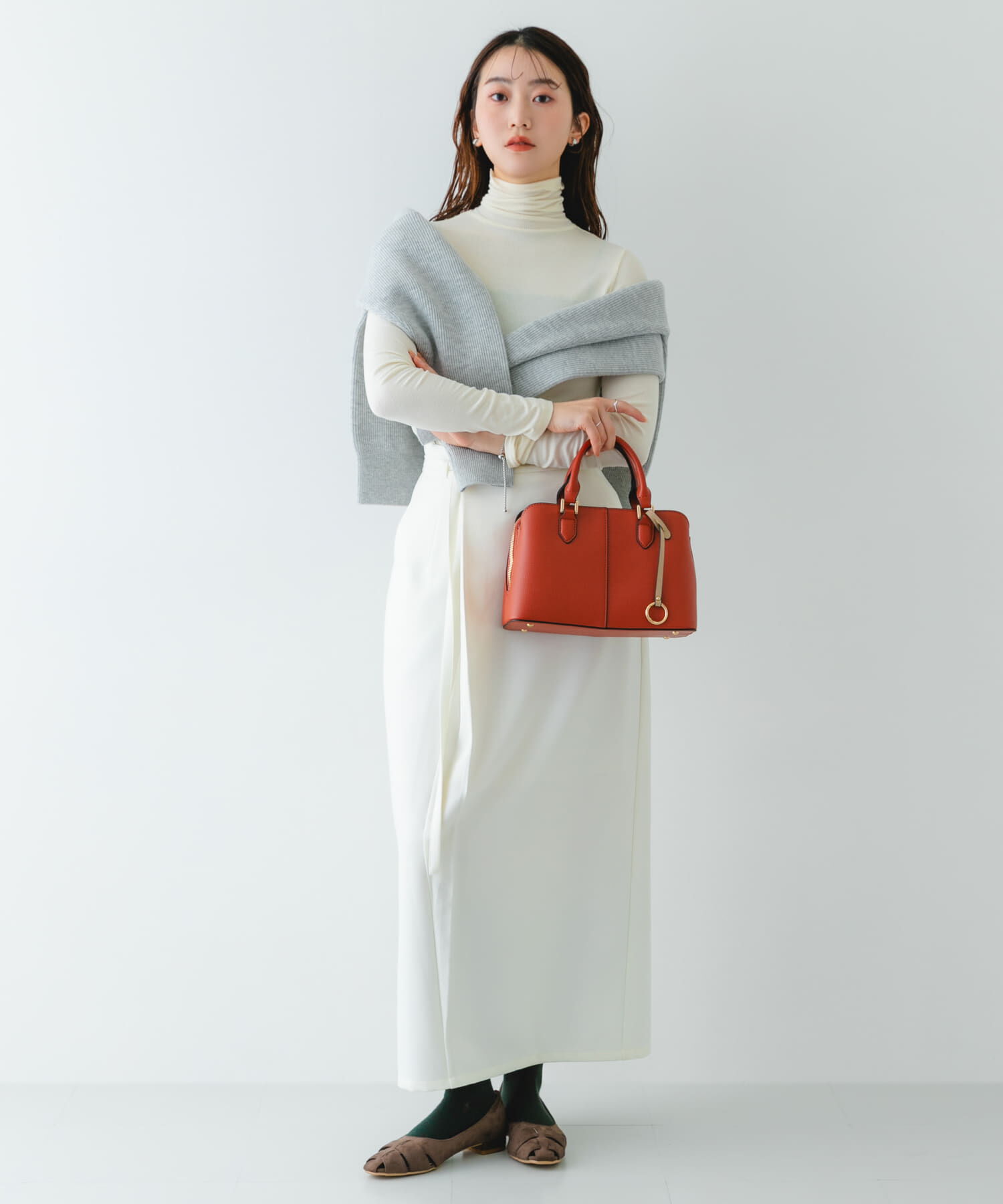 RODE SKO「センターステッチハンドバッグ」|ハンドバッグ|