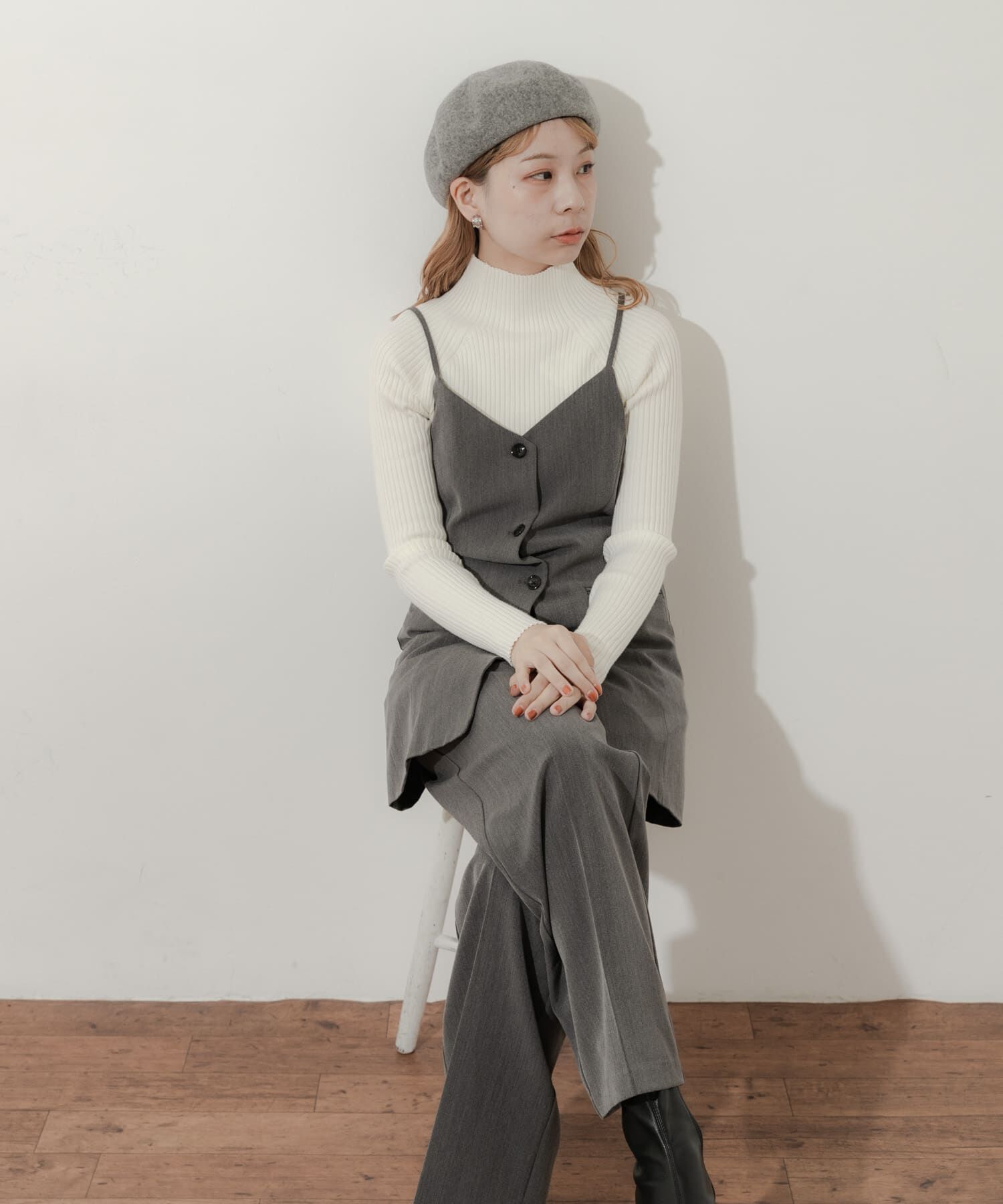 SMELLY「シンプルバスクベレー」|ハンチング・ベレー帽|