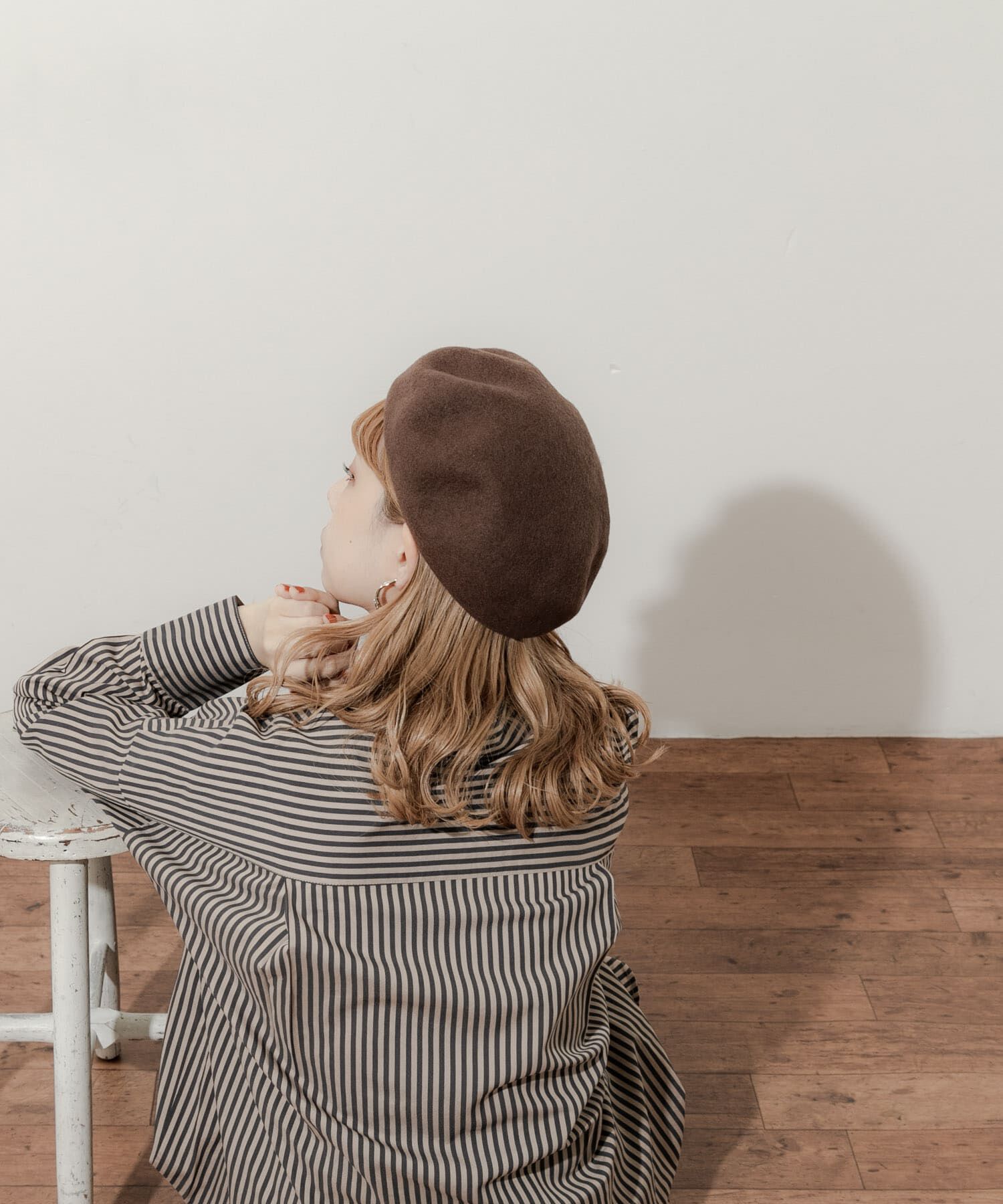 SMELLY「シンプルバスクベレー」|ハンチング・ベレー帽|