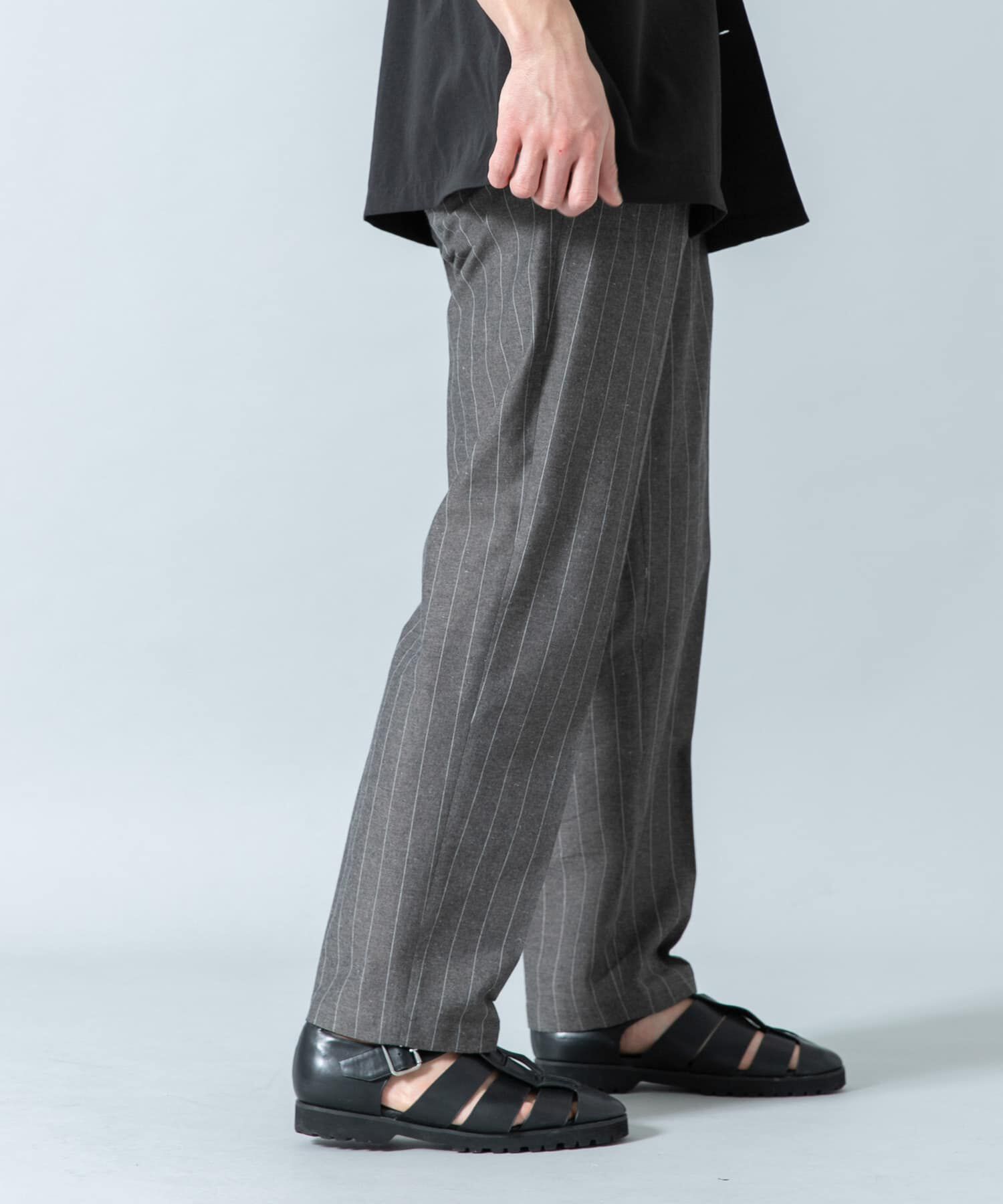 URBAN RESEARCH ROSSO「『WEB限定』綿麻ストライプリラックステーパードパンツ」|その他|