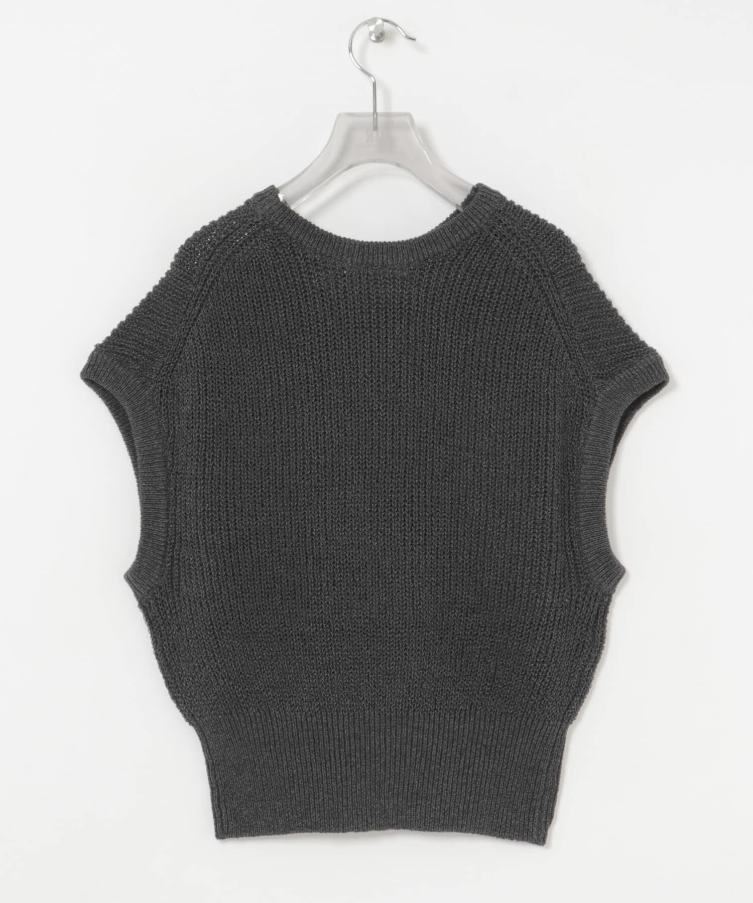 URBAN RESEARCH「ペーパーヤーンフレンチスリーブニット」|ベスト・ジレ|