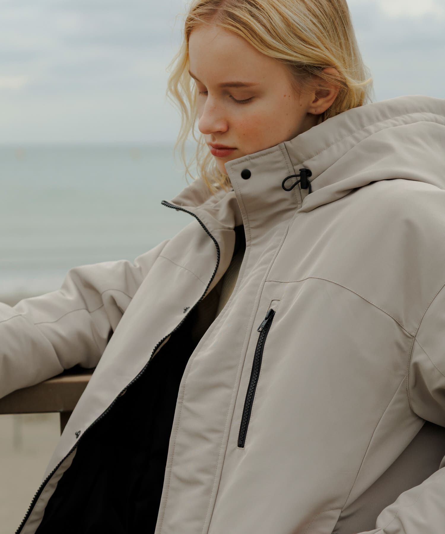 Sonny Label 「フーディーダウンジャケット」|ダウン|グレー系その他