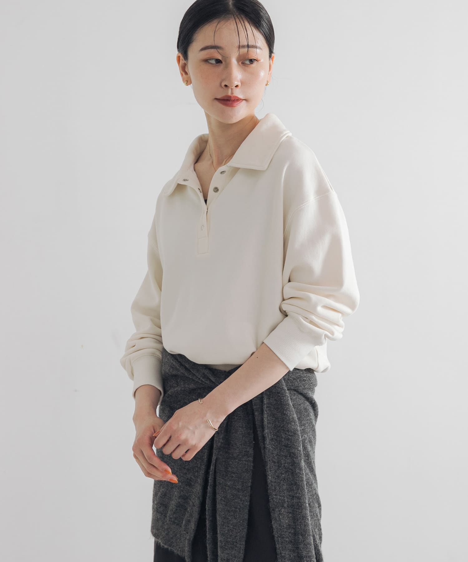 URBAN RESEARCH「シャツカラースウェット」|スウェット・ジャージ|オフホワイト