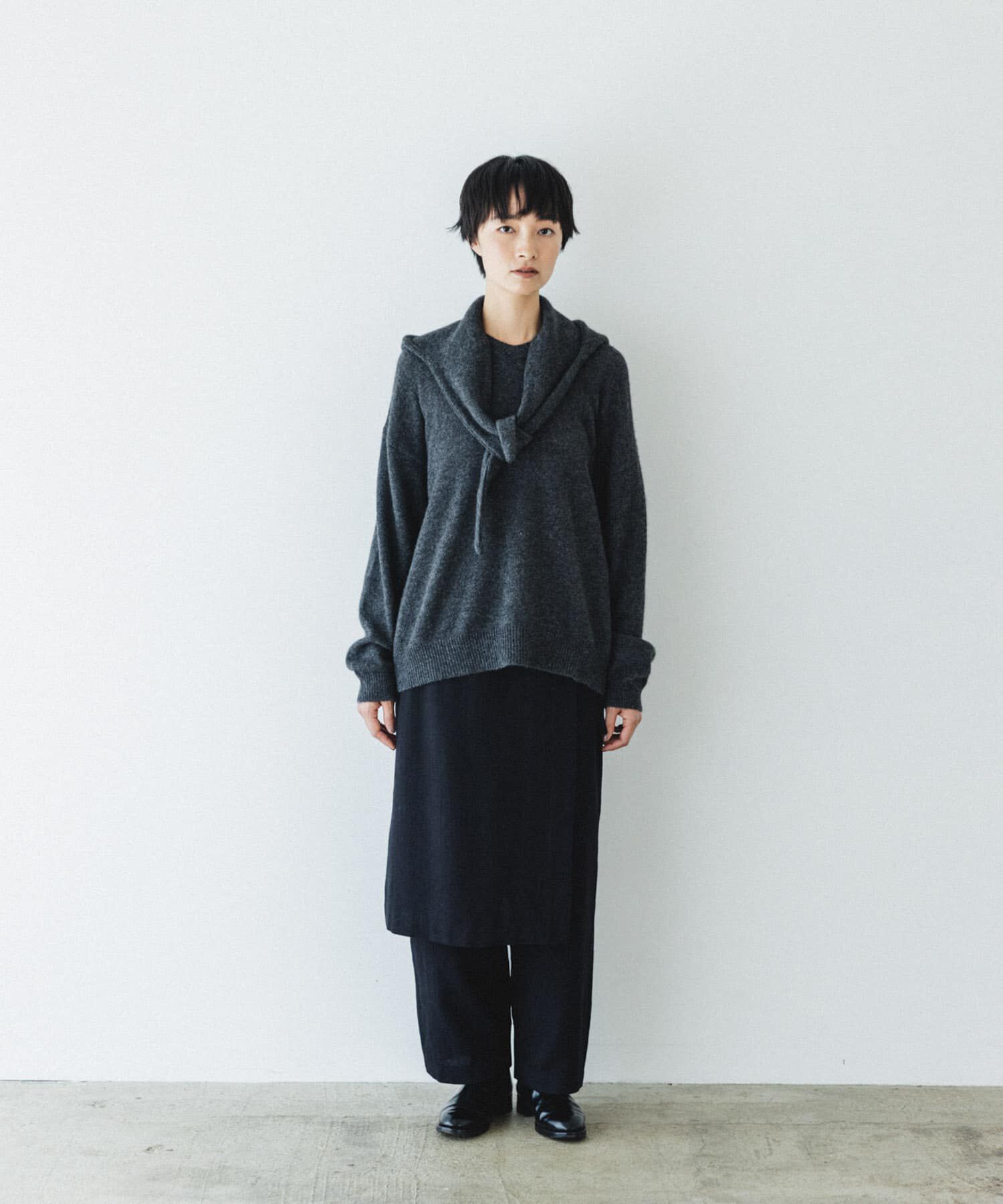 かぐれ「ヤクウールVネックニット」|ニット・セーター|