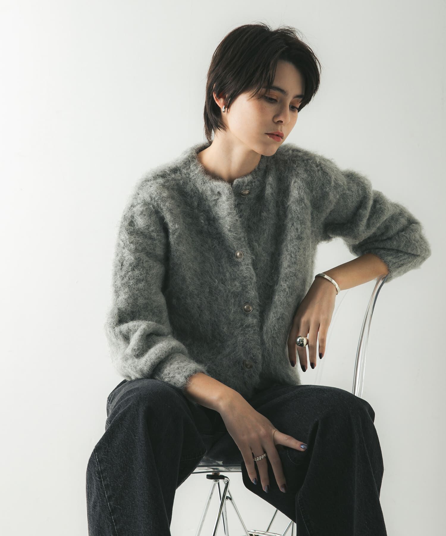 URBAN RESEARCH「ブラッシュシャギーニットカーディガン」|カーディガン|