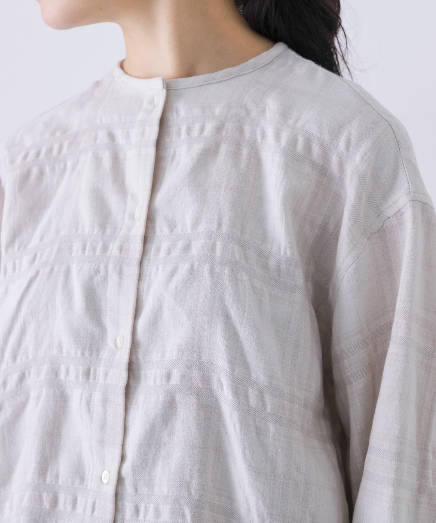 かぐれ「シャドーチェックドロストカーディガン」|カーディガン|