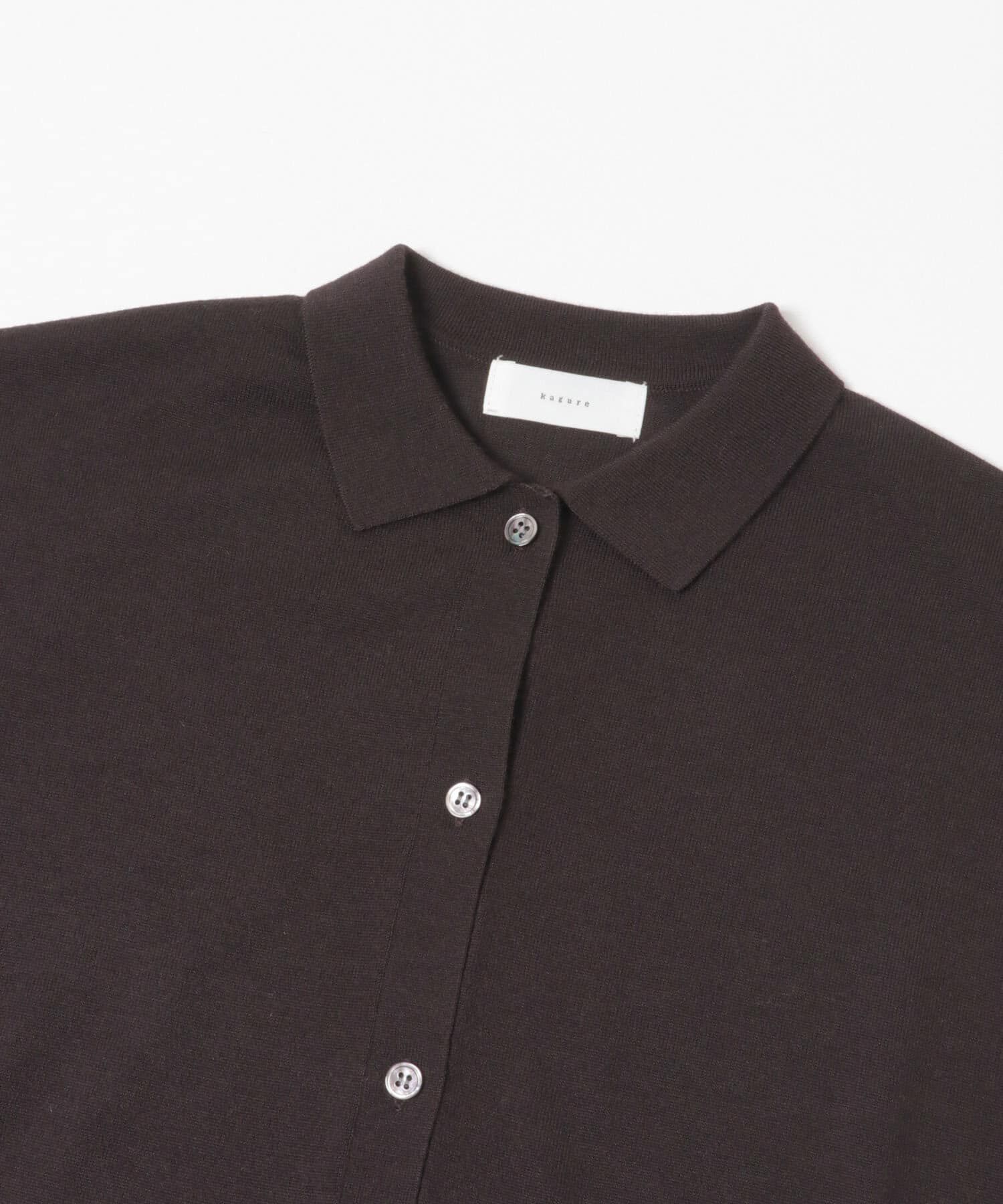 かぐれ「ウールポロニットカーディガン」|カーディガン|