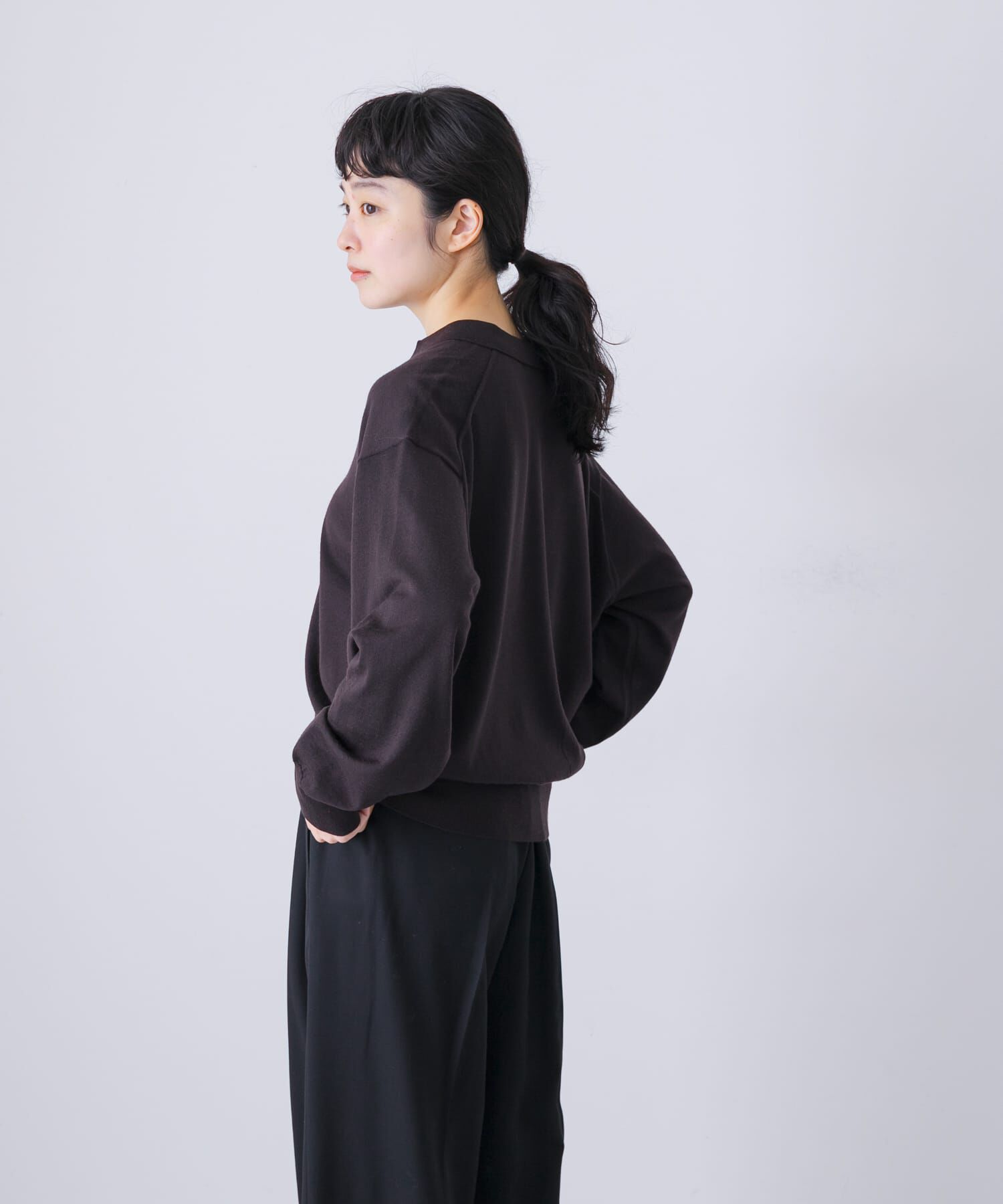 かぐれ「ウールポロニットカーディガン」|カーディガン|